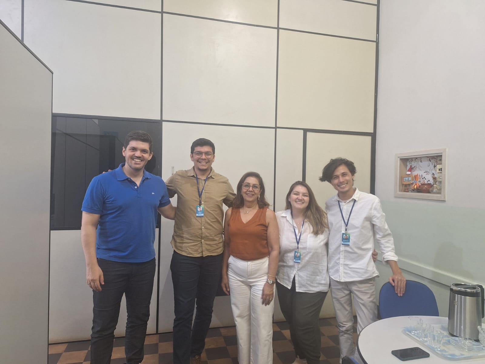 Coordenadores do projeto PIDEM Conversa em grupo